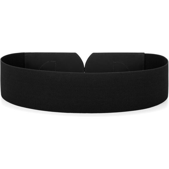 Wide Belts Fashion Elastic Belt Black - Picture 4 of 4